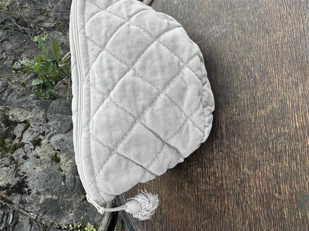Sminkepung velur 15xH10 cm Grey beige