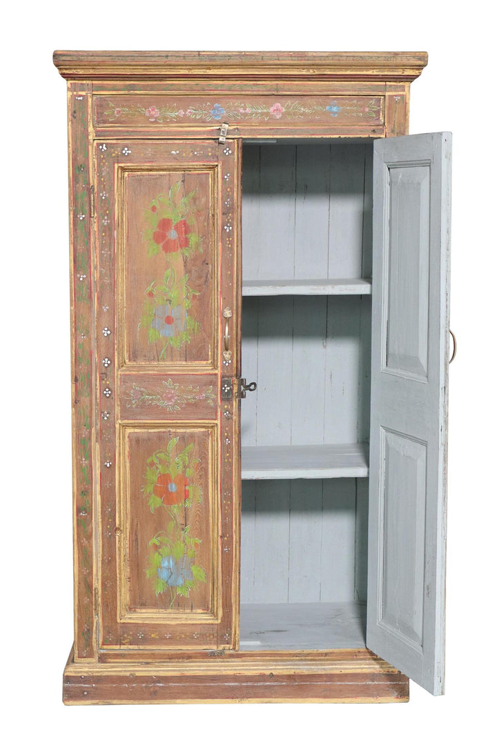 Skap vintage 2 dører natur H153 cm