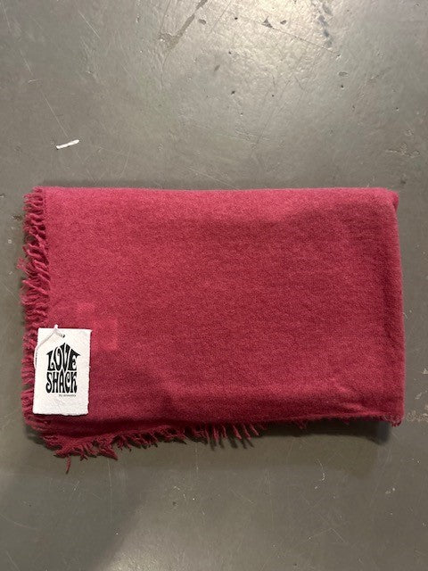 Skjerf 100% cashmere raspberry