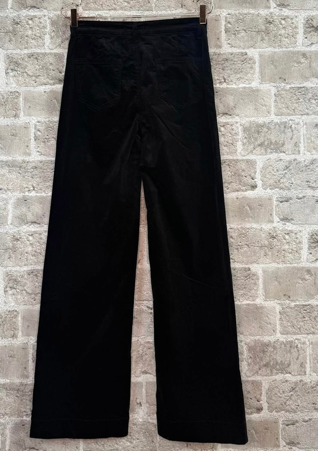 Flame bukse baby cord black