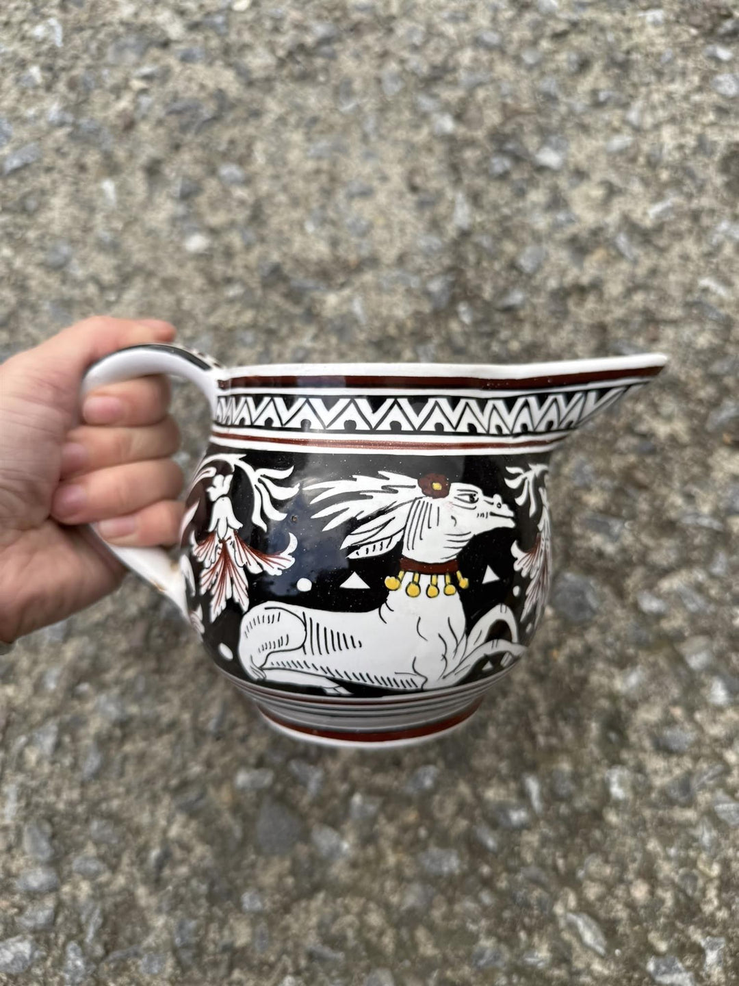 Vintage mugge H: 11,5 cm