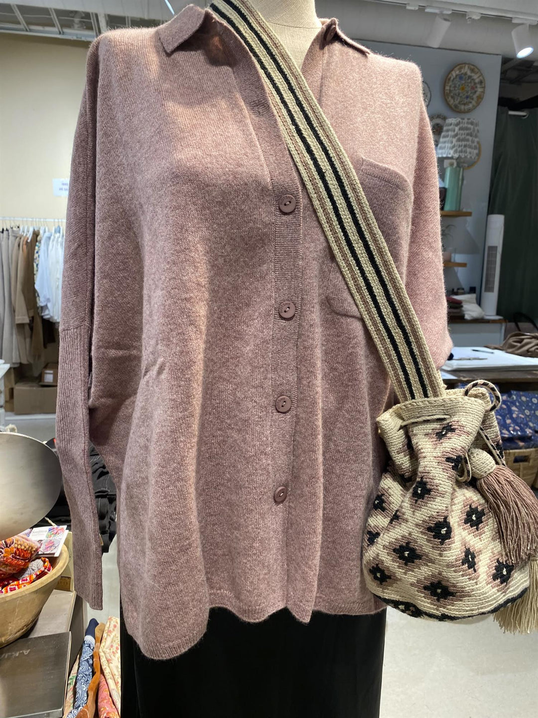 Andrea 100% cashmere granit