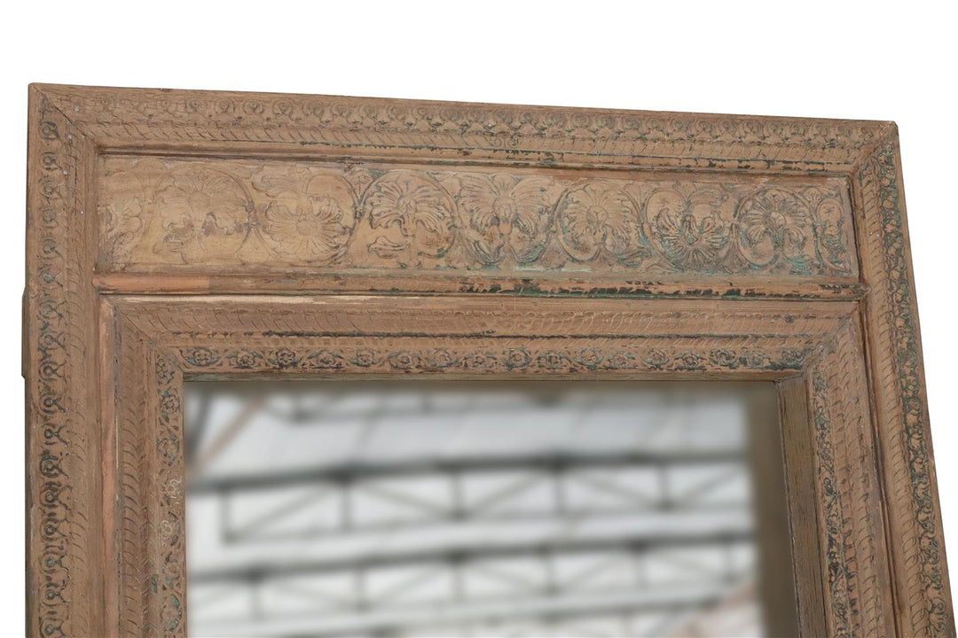 Speil vintage treramme H226 cm