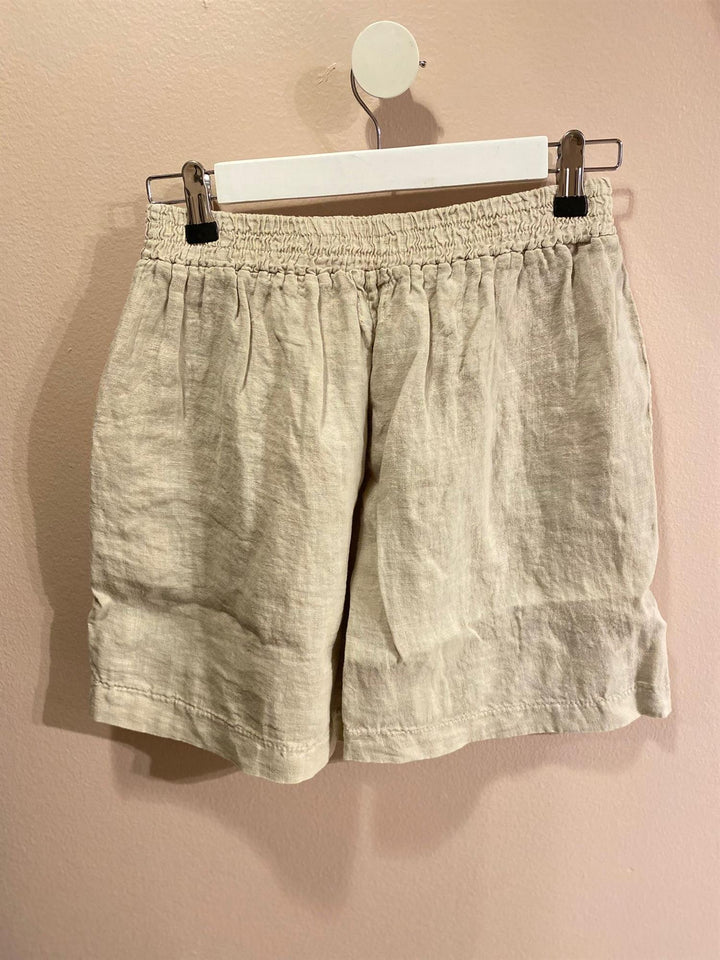 Shorts 100% lin soft grey