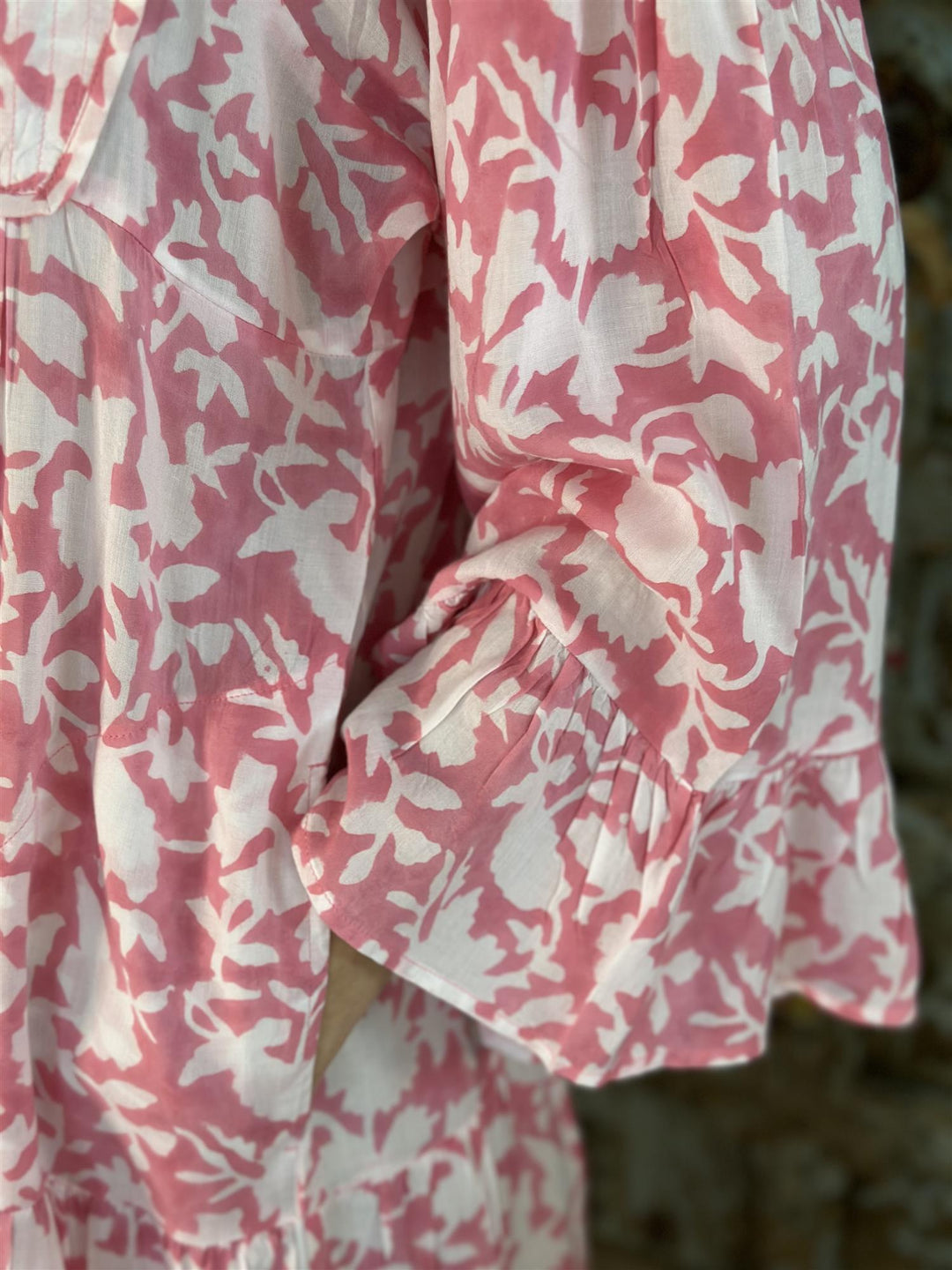 Catalina smekkekjole pink & hvit