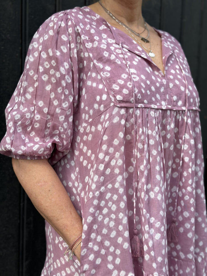 Cecilie Bandani smekkekjole mauve