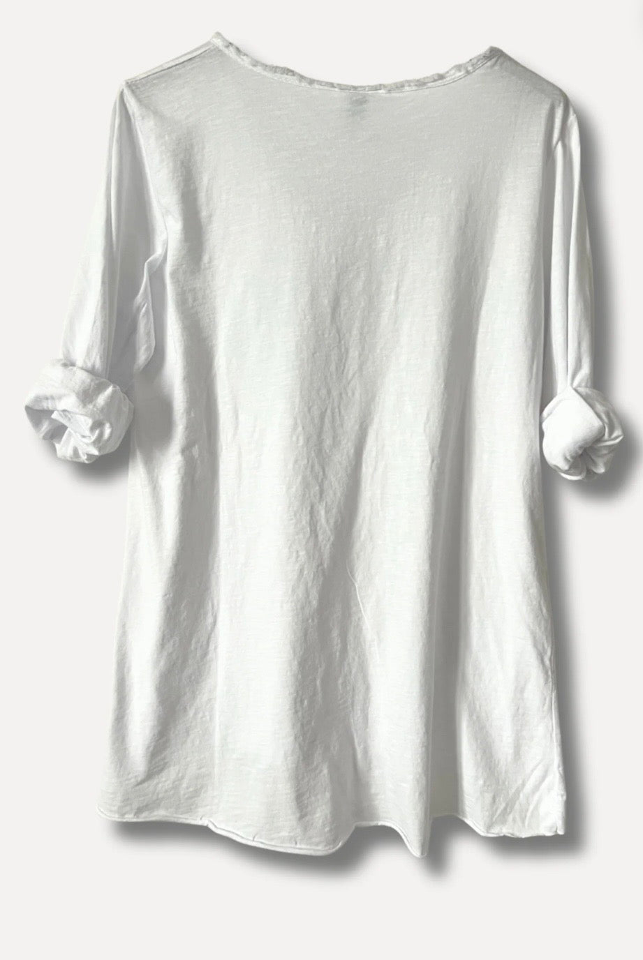 V-classic long sleeve White