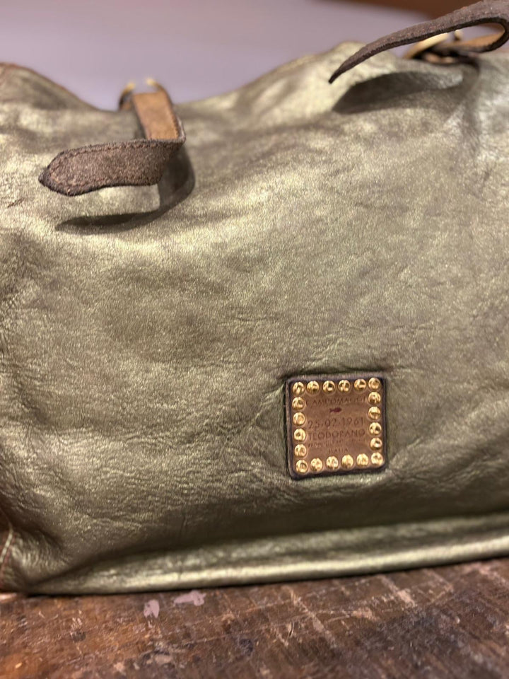 Lidia veske military metallic