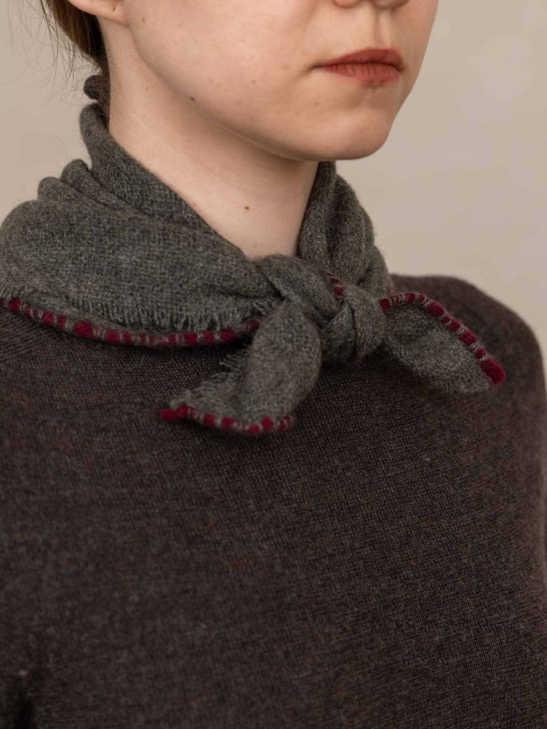 Skjerf 100% cashmere green