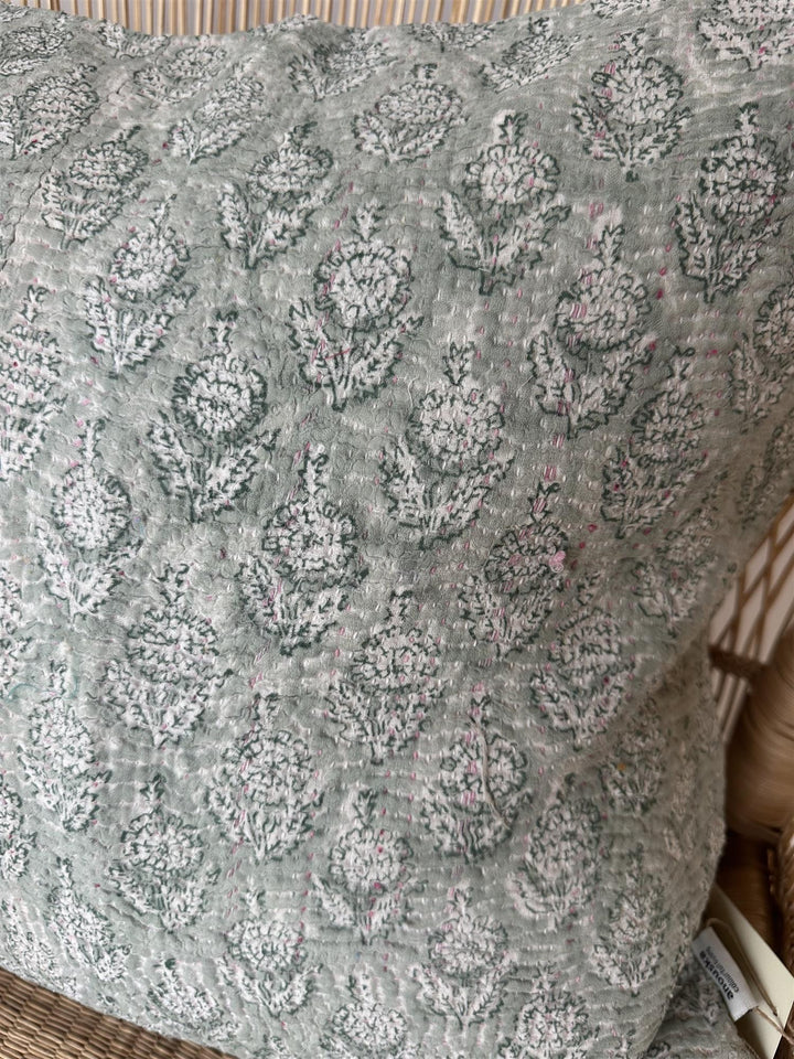 Putetrekk vintage kantha 50x50 cm Nr 111