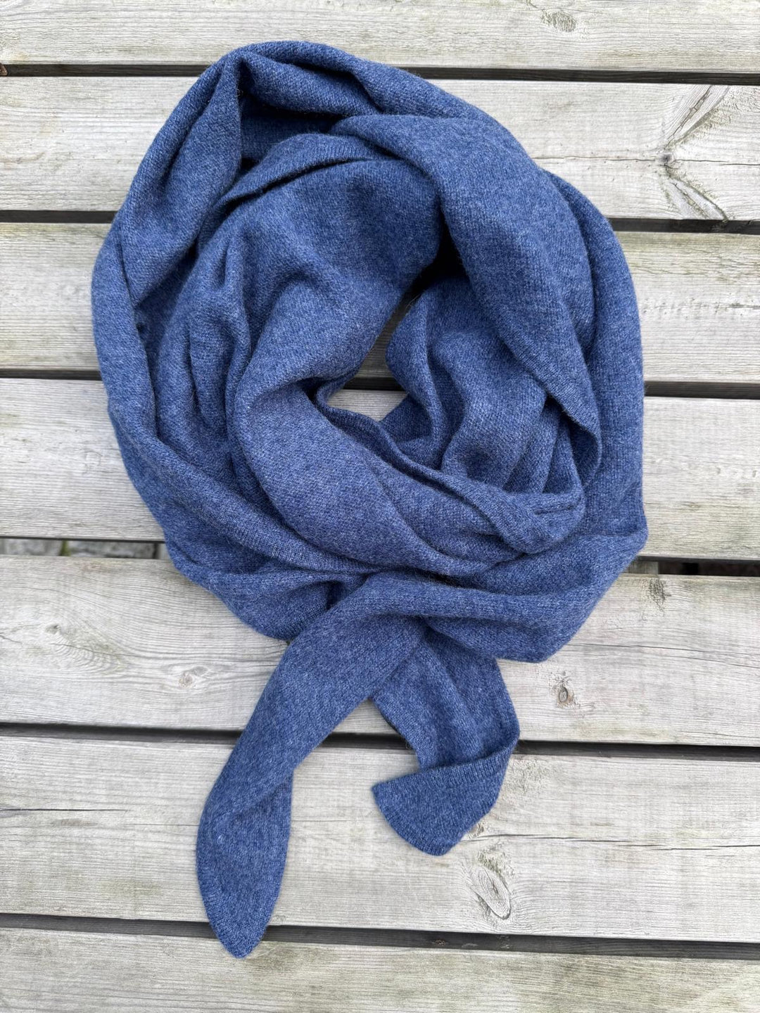 Skjerf cashmere blue