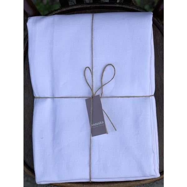 Linduk 100% lin 150 x 350 cm Pure white