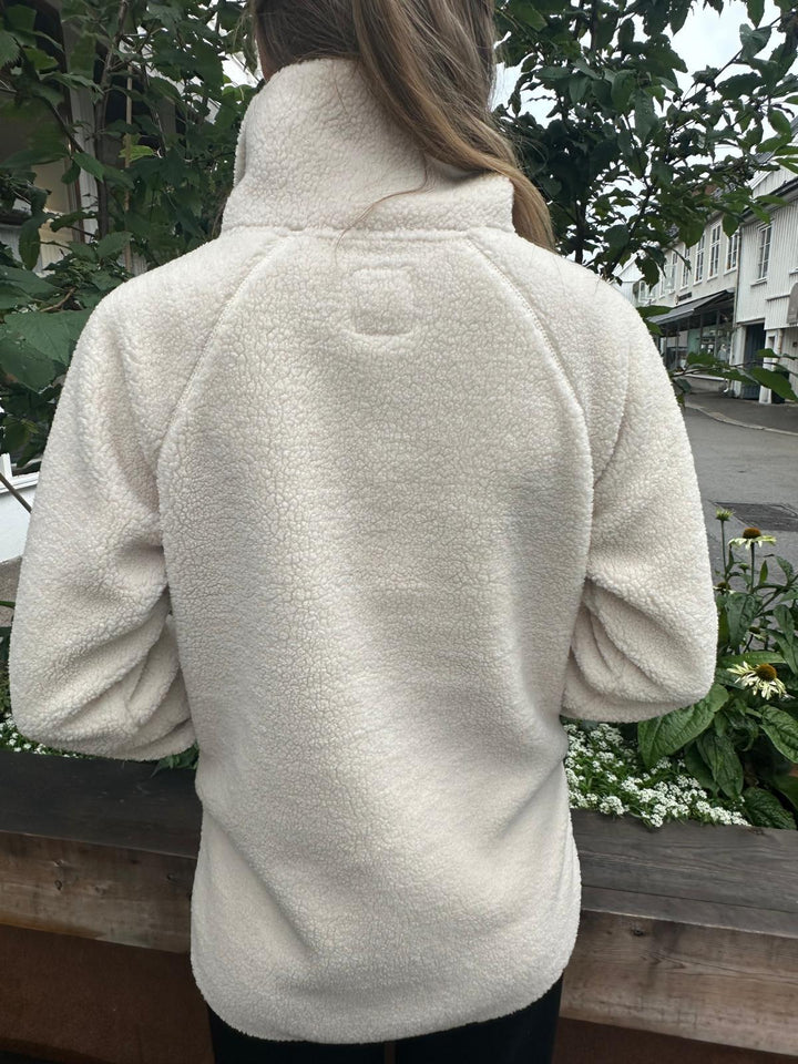 Aria teddyfleece jakke off white