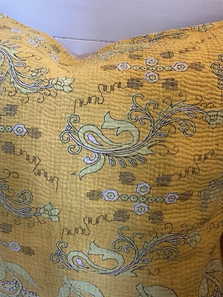 Putetrekk vintage kantha 50x50 cm Nr 112