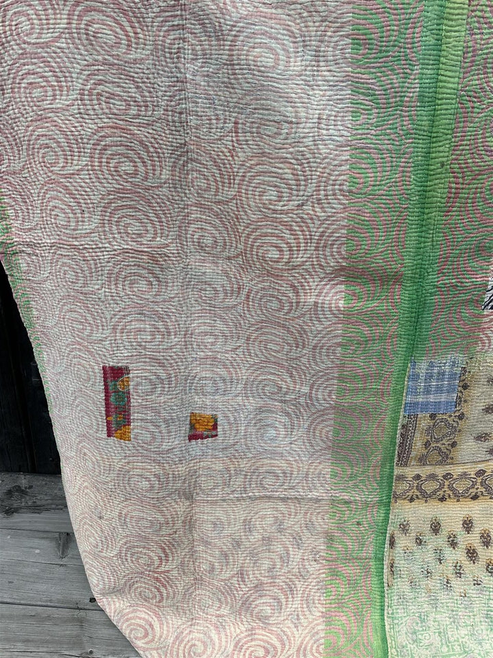 Teppe vintage kantha ca 150 x 210 cm Nr 94