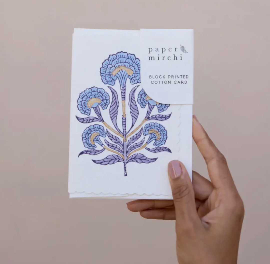 Poppy Lavender kort med konvolutt