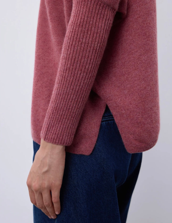 Faustine genser 100% cashmere old rose