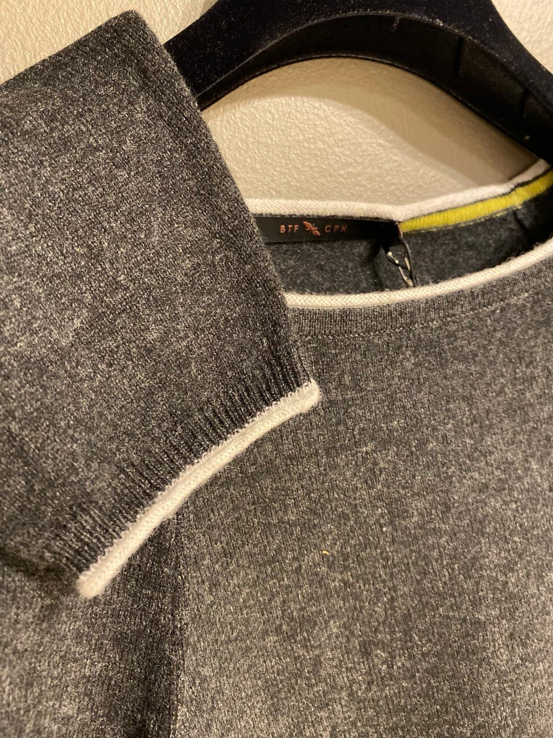Cashmere pullover dark grey melange