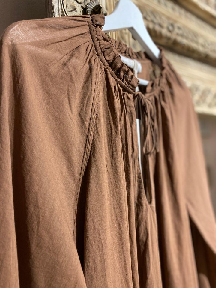 Voile Kjole brun