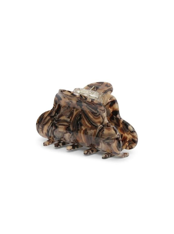 Lene hårklype marble big brown