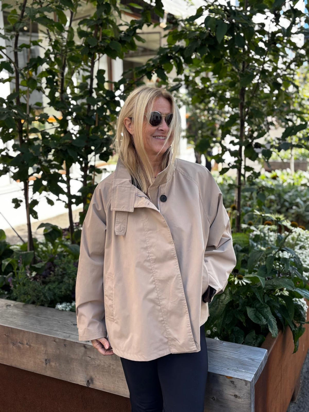 Elenza trenchjakke taupe