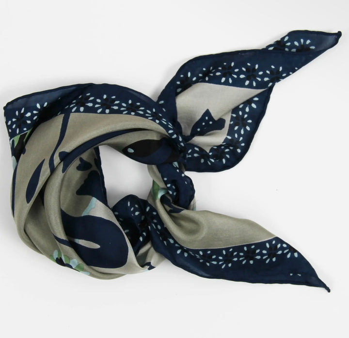 Skjerf mini Birdy bleu