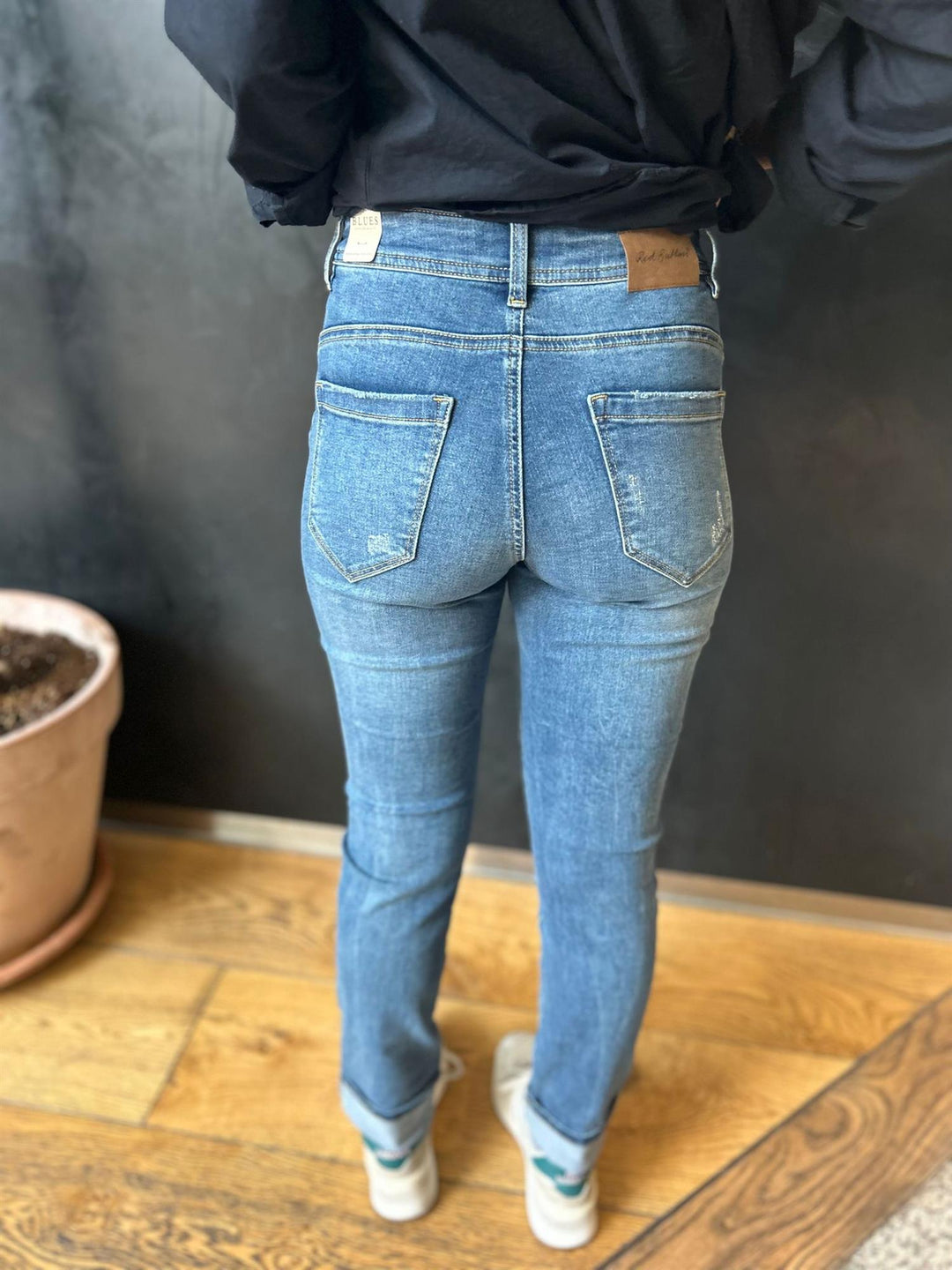 Sofie high rise skinny stone used denim