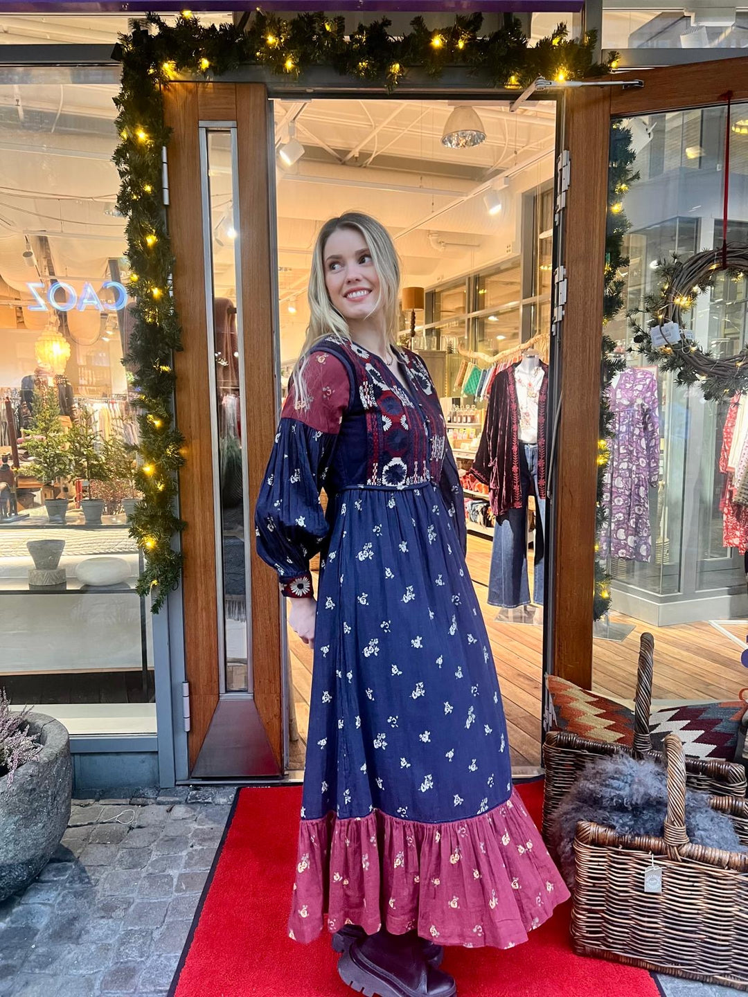 Ginevra kjole marino