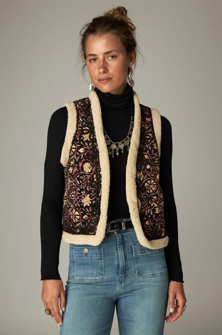 Juno vest ruby noir