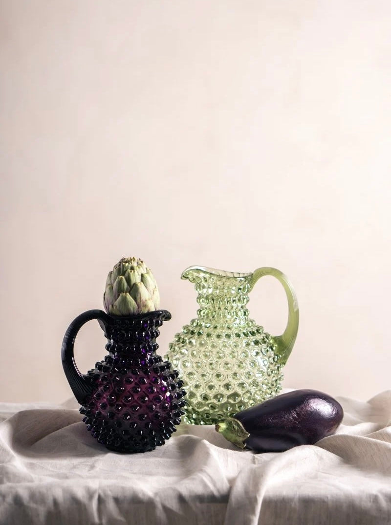 Hobnail jug olive green 2 liter