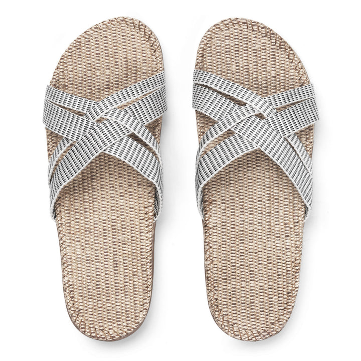 Sandaler Women #1 white stripes