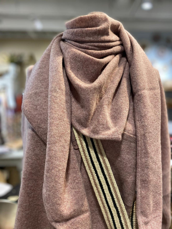 Eleonore stort trekantkjerf 100% cashmere granit