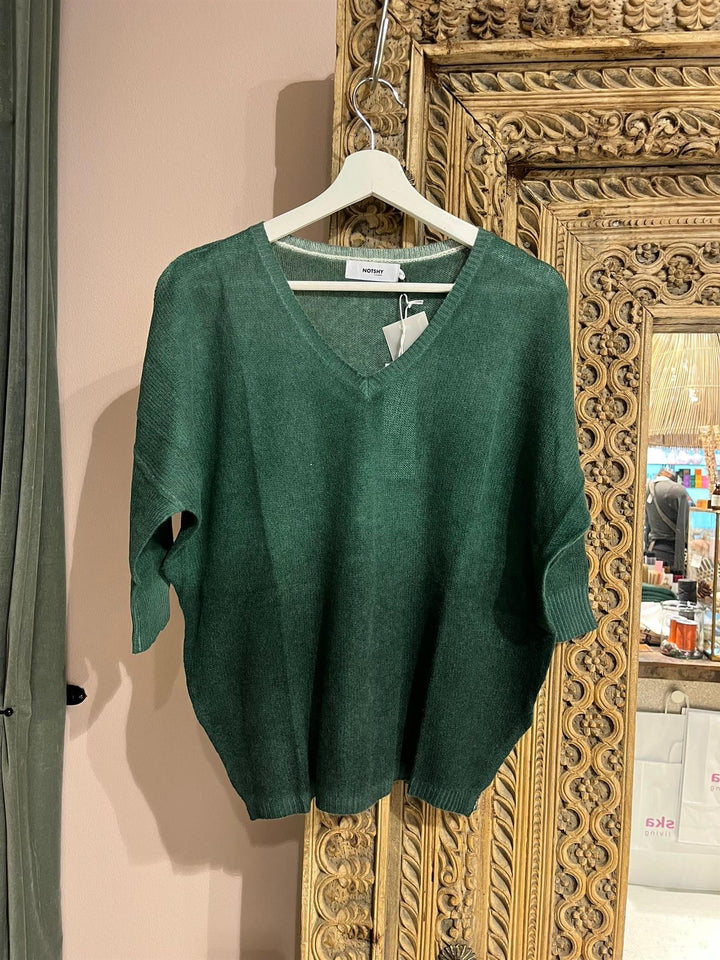 Elie cashmere ponchogenser dip dye botanical