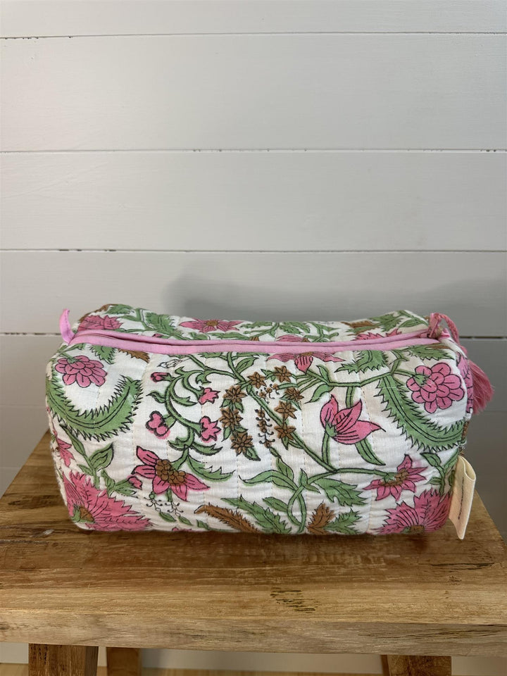 Toalettmappe blokktrykket Isabelle