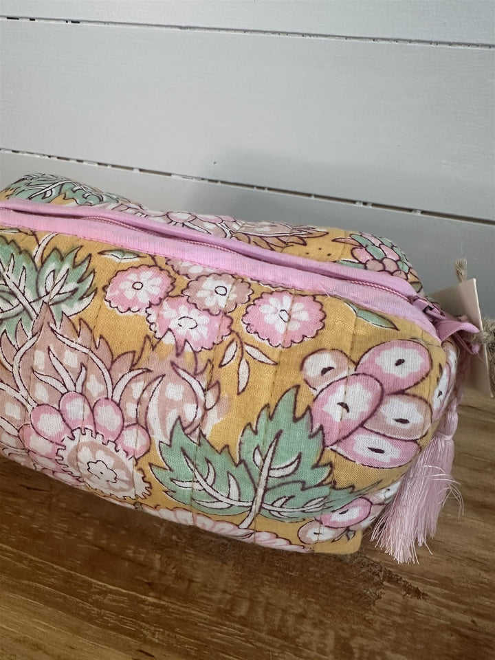 Sminkepung blokktrykket Adeline