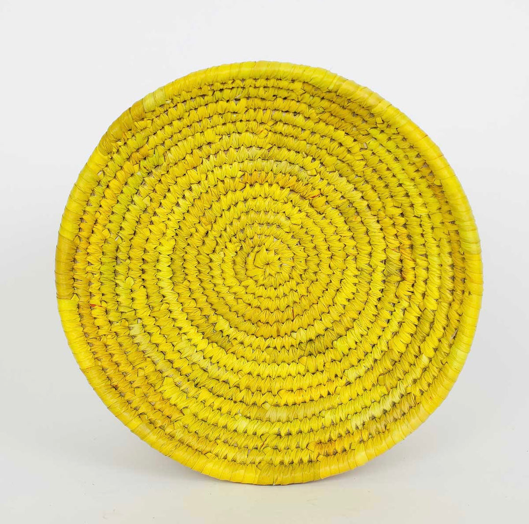 Palm brødkurv Ø: 20 cm gul