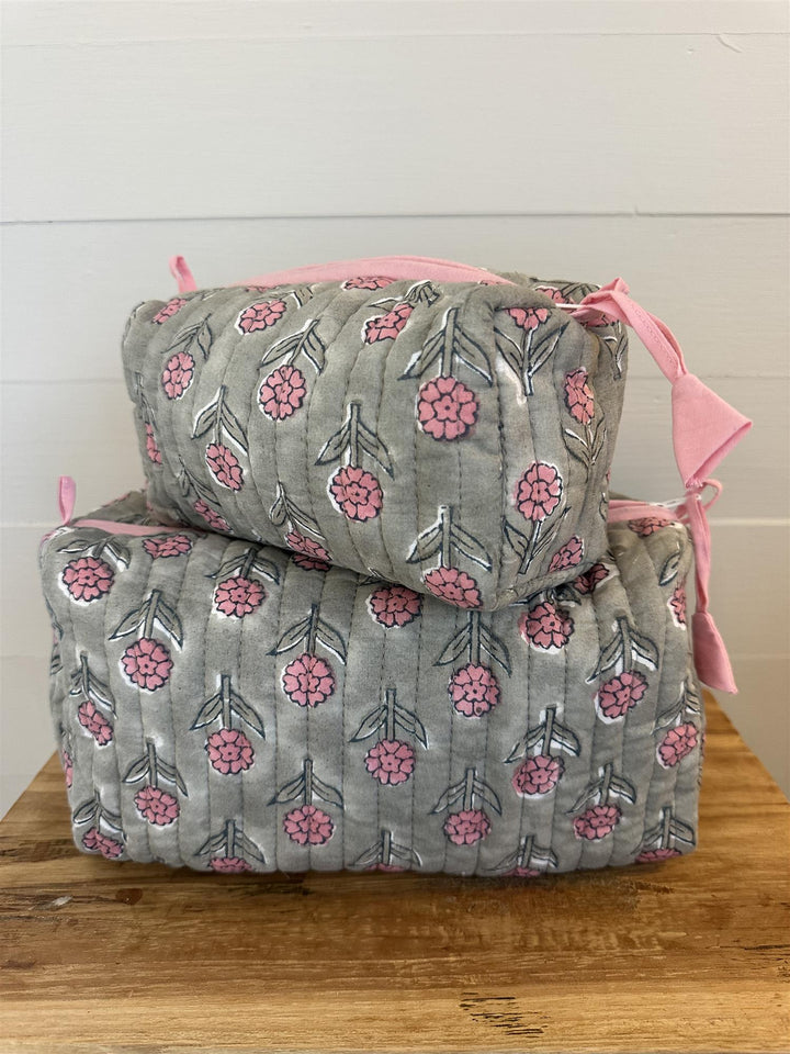 Toalettmappe blokktrykket Gabrielle