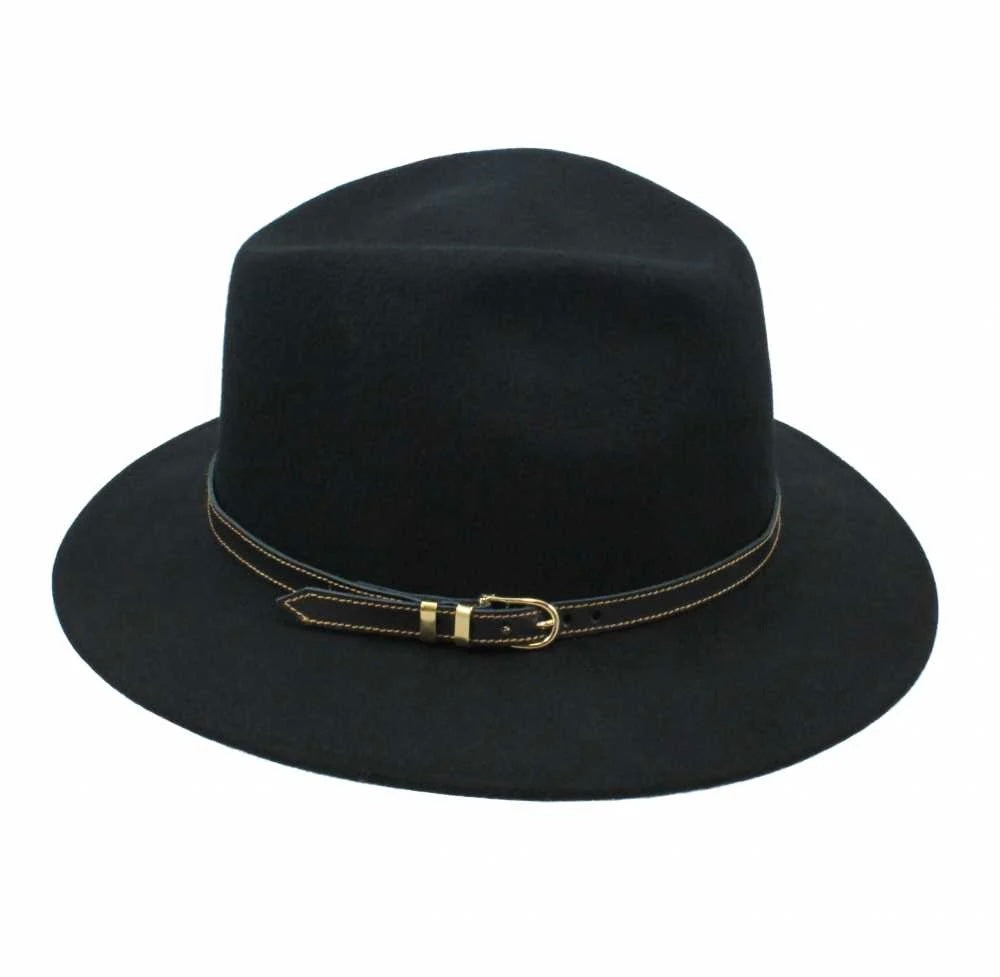 Cleo fedora black
