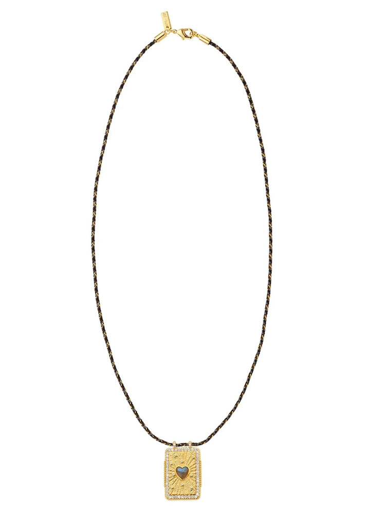 Kjede Labradorite heart boheme