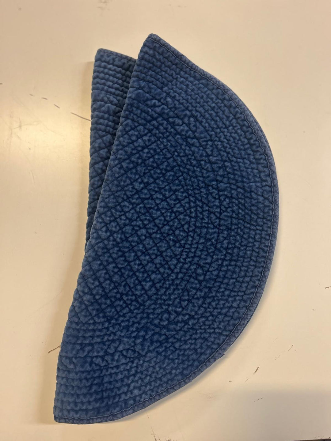 Spisebrikke velur rund Ø: 40 cm Navy