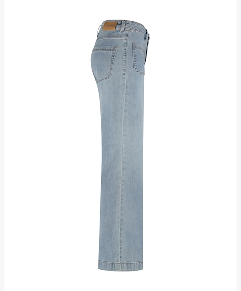 Bukse Colette front patch pockets bleach