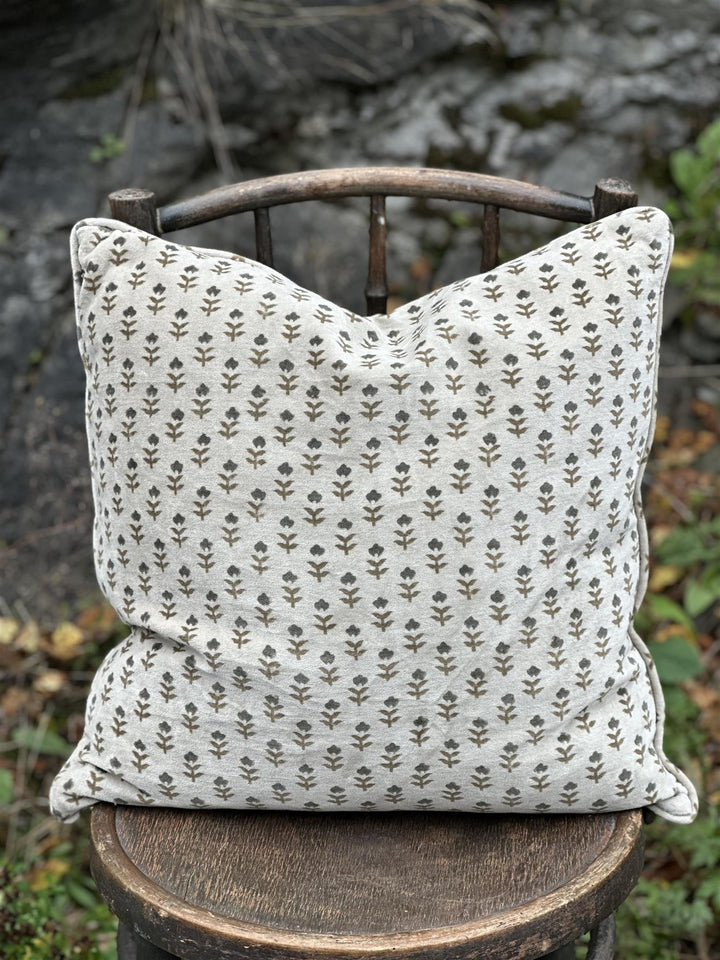 Putetrekk velur Fiori olive rulour