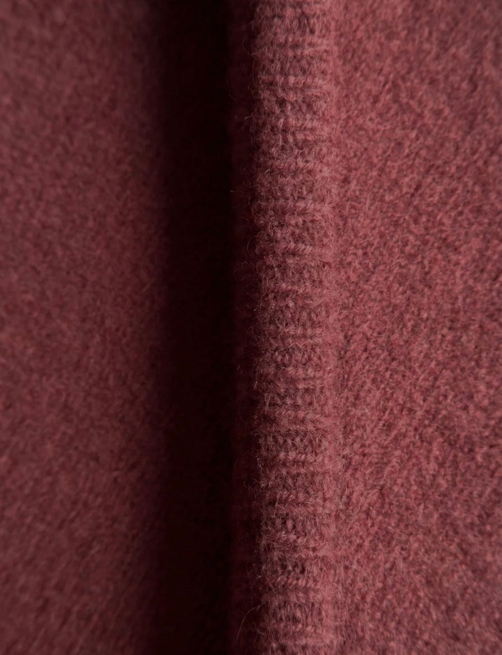 Eleonore stort trekantkjerf 100% cashmere old rose