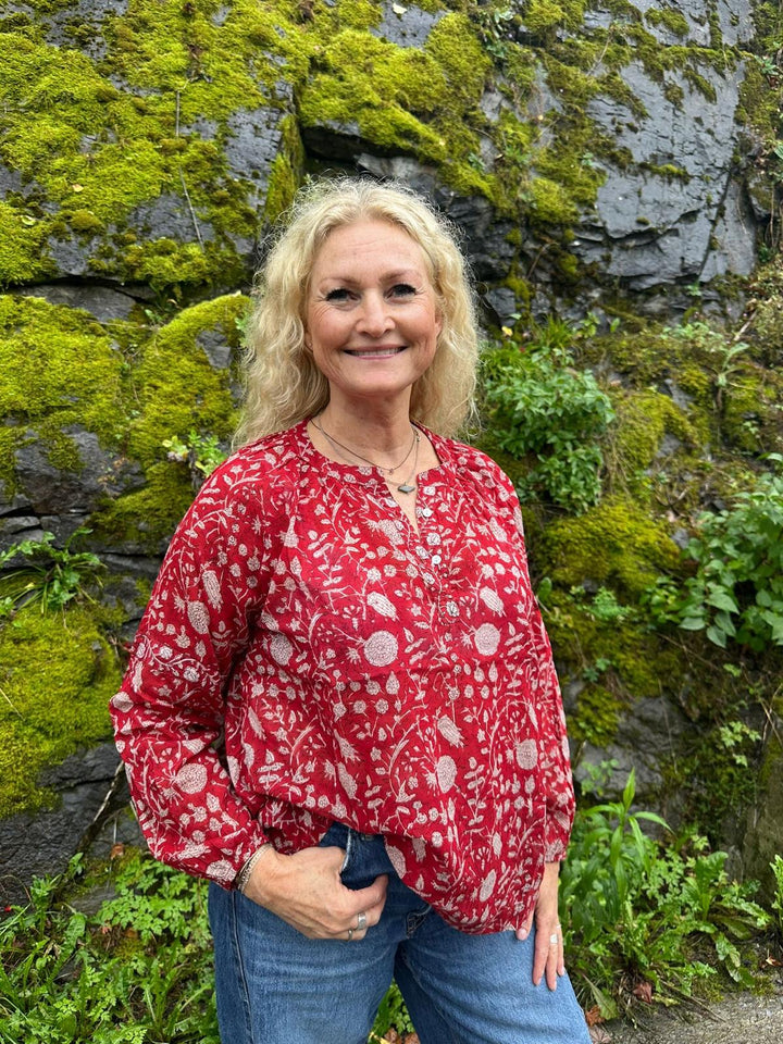 Malou bluse rød
