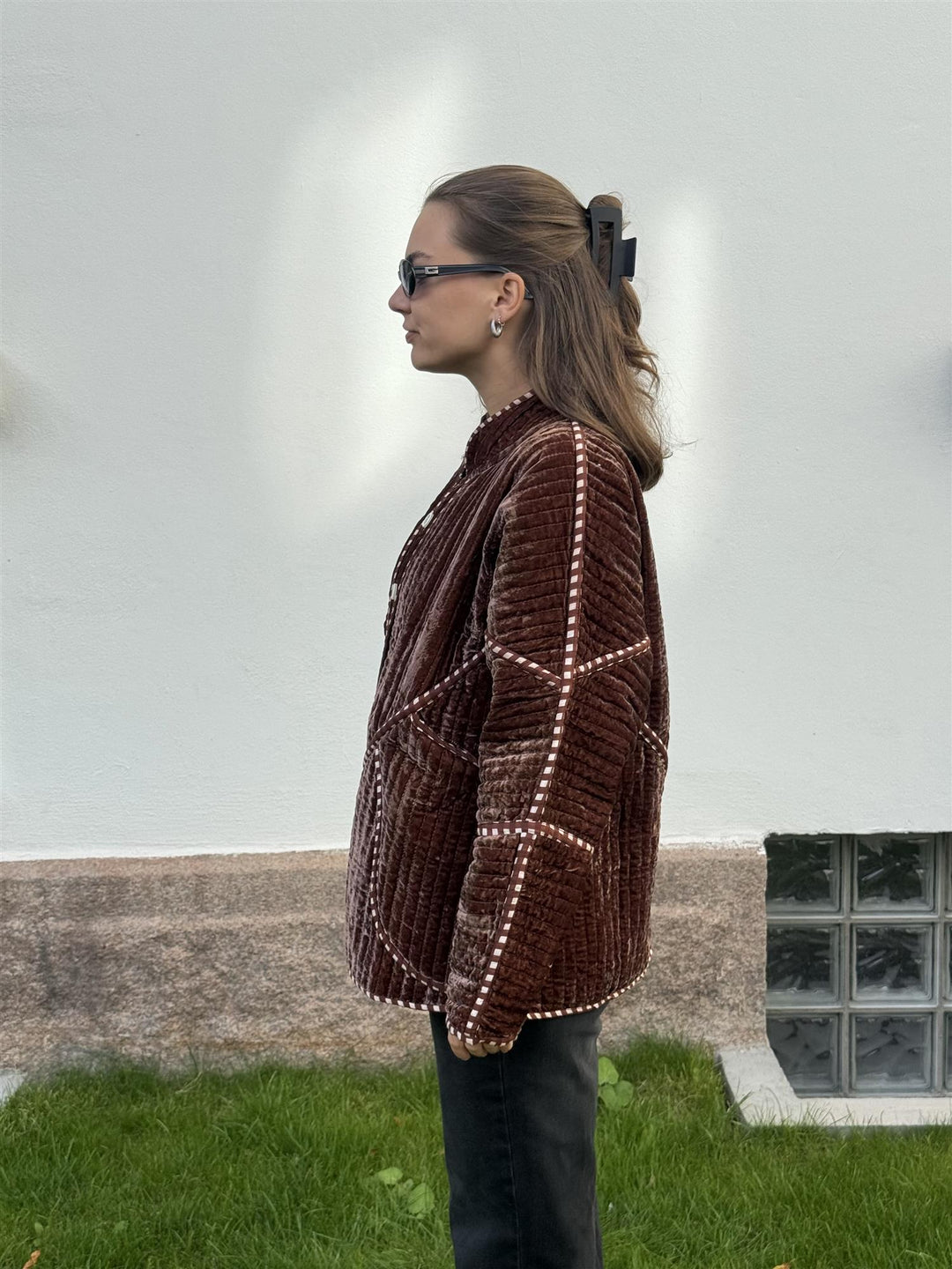 Erika jakke velur brun