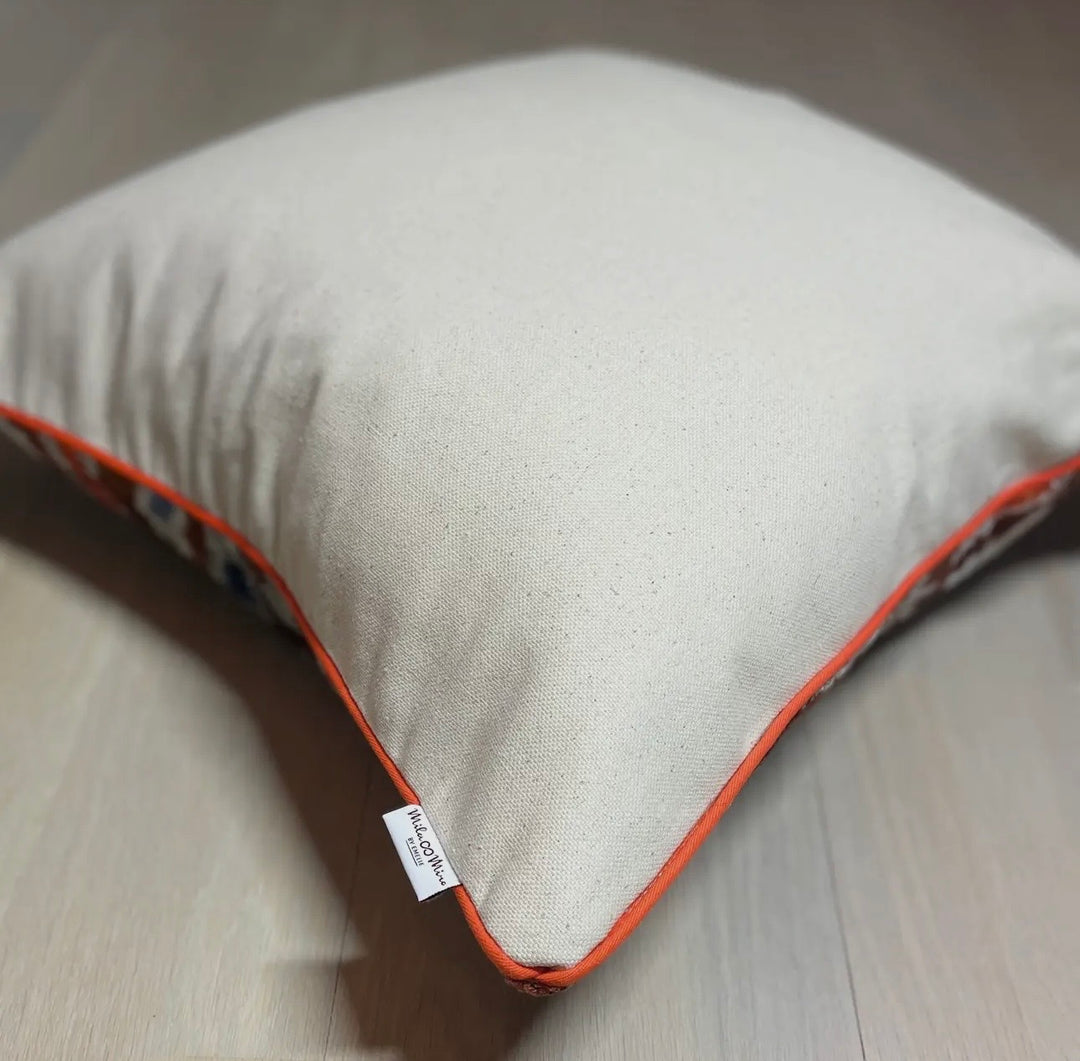 Velvet ikat putetrekk desert flower 50 x 50 cm