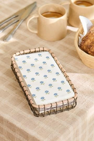 Papirserviett Blå blomst