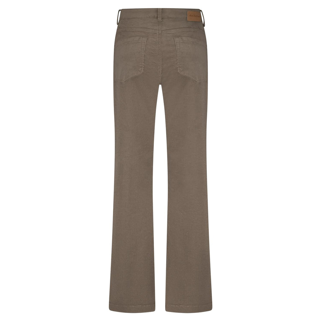 Claudette smalstripet cordfløyel warm taupe