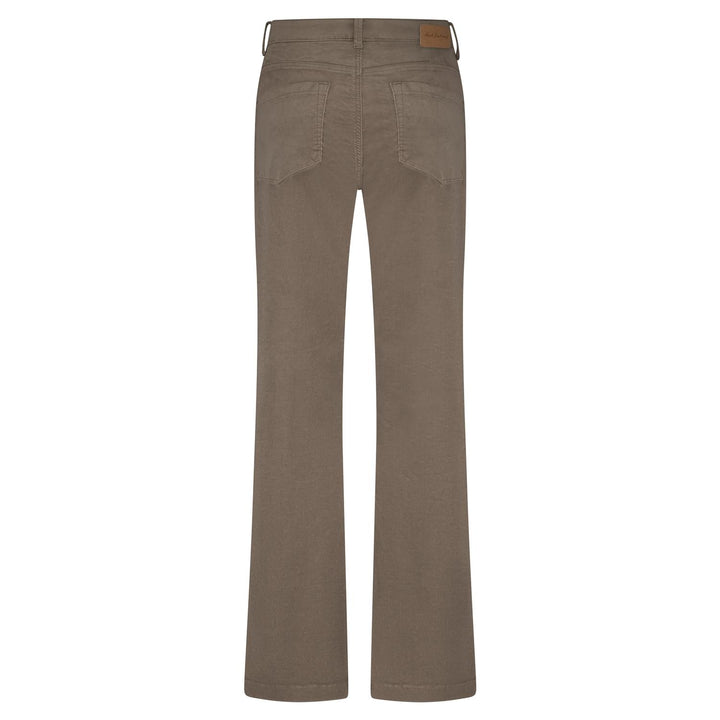 Claudette smalstripet cordfløyel warm taupe