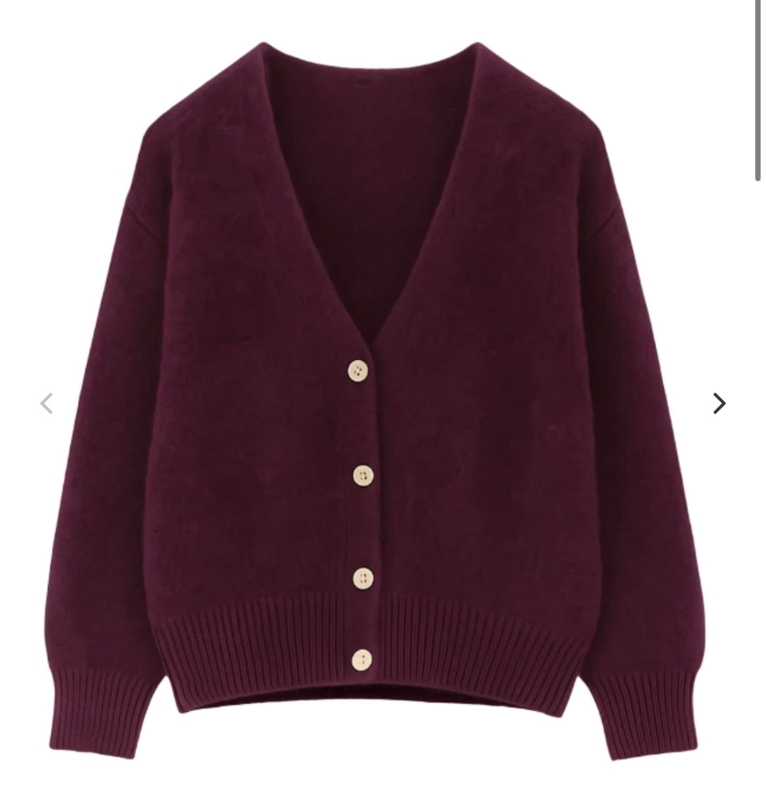 Lilje cardigan Aubergine
